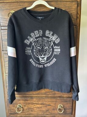 Women’s Brunette The Label Black Crewneck Sweatshirt,  Size M